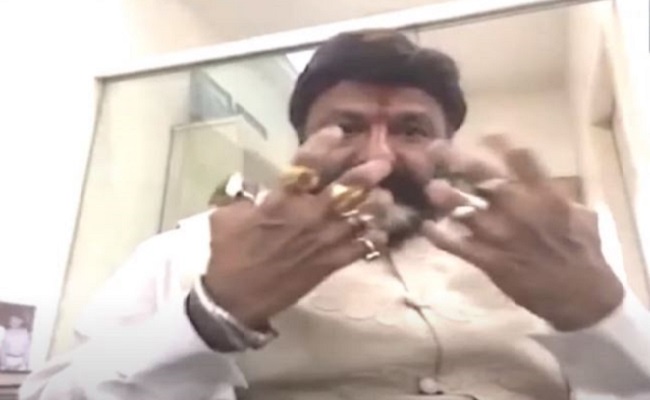 Secret Of Balakrishna's Mega Ring To His Thumb